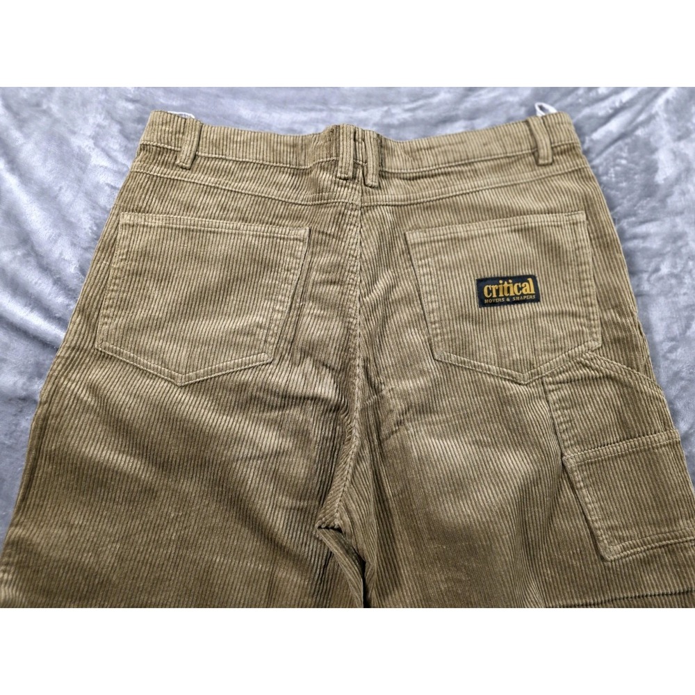 NWT Critical Slide Corduroy Utility Pants‎ Mens 36x29 Tan Brown/ Wide Leg
